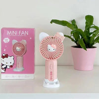 Sweet Mini Fan Cartoon Cinnamoroll Hello Kitty Kuromi Melody Small Fan