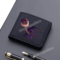 Toothless Canvas Wallet Men Short Folding Purse How To Train Your Dragons Cartoon Card Holder Coin Case Fashion Pocketbook Gift Lusy Store