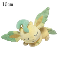 Sleeping Pokemon Charizard Peluche Plush Toy Pachirisu Piplup Pichu Leafeon Sylveon Glaceon Gengar Sprigatito Pikachu Doll Gift Leafeon 16cm