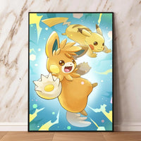 Pokemon Canvas Prints Wall Art Home Classic Children's Bedroom Decor Gifts Kid Action Figures Modular Painting Cartoon Character Lusy Store
