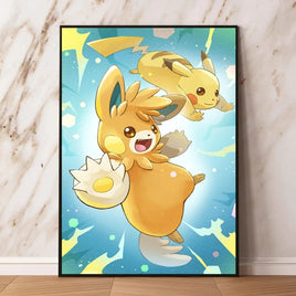 Pokemon Canvas Prints Wall Art Home Classic Children's Bedroom Decor Gifts Kid Action Figures Modular Painting Cartoon Character Lusy Store