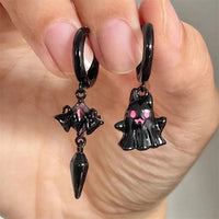 New Halloween Skull Skeleton Drop Earrings for Women Fashion Punk Charm Ghost Spider Web Dangle Earrings Jewelry Gift ER23Y0676-1