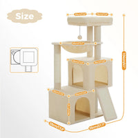 Large Cat Tree & Condo for Indoor Cats A as picture