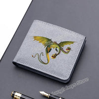 Toothless Canvas Wallet Men Short Folding Purse How To Train Your Dragons Cartoon Card Holder Coin Case Fashion Pocketbook Gift Lusy Store