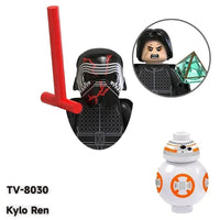 Star Wars Mandalorian Mini Robot Figure Toy - Han Solo, C-3PO, Leia, Darth Vader, Boba Fett Blocks TV8030