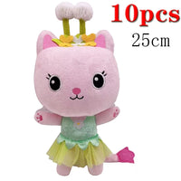 Animals Plush Gabby Dollhouse Lovely Plush Gaby Toy Plush House Cat Doll Cartoon Stuffed Animals Mermaid Cat Plushie Dolls Kids black