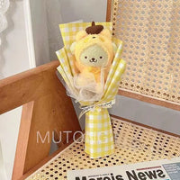 Kuromi My Melody Cinnamoroll Hello Kitty Plush Bouquet Woman Valentine's Day Girls Christmas Gifts Cartoon Bouquet-15