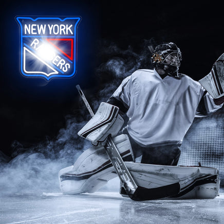 Lusy Store LLC New York Hockey Neon Sign Ranger LED Sign Decor Ice Gifts for Ranger Fans Neon Sign