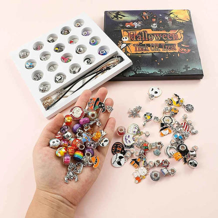 Halloween Advent Surprise Blind Box DIY Charms Beads Bracelet Disney Nightmare Before Christmas Jack Skellington Charms Pendants