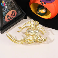 1Pcs Halloween Black Spider Hair Claw Clips with Pearl Charm Design,Metal Gothic Punk Hair Clips Strong Hold Hair Accessories Style A