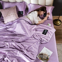 Summer Mulberry Silk Comforter Duvet Insert Luxury Natural Silk Blanket Satin Bedding Quilt Queen Single Double Twin Size Bed Lusy Store
