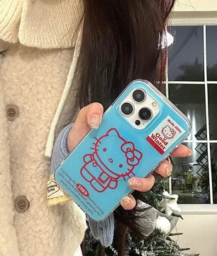 Cute Cartoon Sanrio Hello Kitty Magnetic Wallet Magsafe Wireless Charge Phone Case For iPhone 16 15 14 13 12 11 Pro Max  Cover Lusy Store