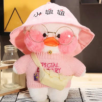 Lusy Store LLC Cute Cartoon Lalafanfan Duck Plush Toys Soft Stuffed Dolls Pillow Decor Christmas Birthday Gifts Plush
