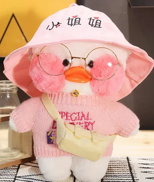 Lusy Store LLC Cute Cartoon Lalafanfan Duck Plush Toys Soft Stuffed Dolls Pillow Decor Christmas Birthday Gifts Plush