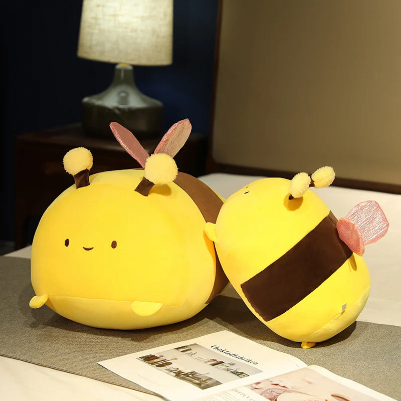 Lusy Store LLC Bee Plush Pillows Stuffed Cartoon Animals Plushie Super Soft Hugging Pillow Bedding Sleeping Cute Gifts Plush