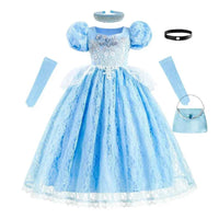 Cinderella Dress For Girls Kids Party Cosplay Halloween Costumes Kids Birthday Princess Dress Up Clothes Dress2
