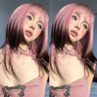 OLACARE Synthetic Super Long Curly Lolita Wig With Bangs 120cm Blonde White Pink Cute Fake Hair Women Halloween Cosplay Wigs T1B 4 27