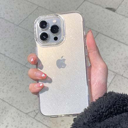 Luxury Clear Glitter Case For iPhone 16 15 14 13 12 11 Pro Max X XS Max XR 7 8 Plus Soft Transparent Silicone Cover Lusy Store