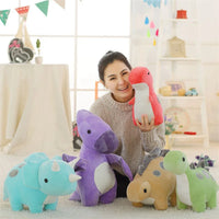 Lusy Store LLC Triceratops Dinosaur Stuffed Toy &ndash; Soft Plush Animal &ndash; 11.8/19.7in &ndash; Lusy Store Stuffed Animal