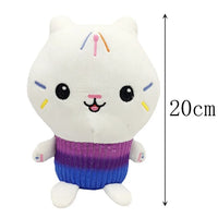 Animals Plush Gabby Dollhouse Lovely Plush Gaby Toy Plush House Cat Doll Cartoon Stuffed Animals Mermaid Cat Plushie Dolls Kids MistyRose