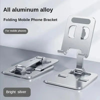 Tablet Holder Universal Aluminum Alloy Portable For iPad Adjustable Flexible Folding Lazy Desktop Live Mobile Phone Stand Mount Lusy Store