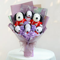 Snoopy Plush Bouquet Cute Doll Flower Puppy Graduation Gift