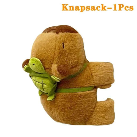 1-20PCS Rytanda Capybara Clap Circle Toys Slap Snap Wrap Wristband Bracelet Capybara Plush Hand Ring Fun Pop Circles Kids Gift Knapsack-1PC