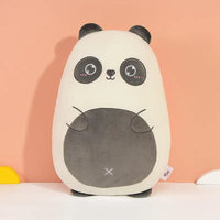 Fat Kawaii Chicken Bear Rabbit Penguin Piggy Dinosaur Plush Pillow Toys Soft Stuffed Animal Chair Cushion Gift Panda-40cm