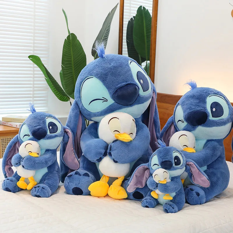 Lusy Store LLC Stitch Lilo Plush Doll with Duck &ndash; Cute Stuffed Toy 12&quot;/18&quot; &ndash; Kawaii Gift &amp; Decoration &ndash; Lusy Store Plush
