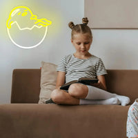 Lusy Store LLC Gudetama Neon Light Anime Wall Decor for Bedroom Livingroom Kids Room Kawaii Gifts Neon Sign