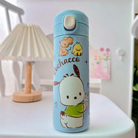 Sanrio Hello Kitty Kuromi Melody Cartoon Stainless Bounce Cup Creative Trending Student Water Bottle Large Capacity Thermos Cup 5 420ML