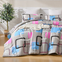 Geometric Pattern 3-Piece Comforter Set - Lusy Store