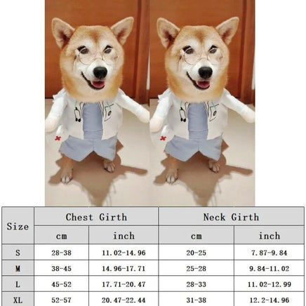 Funny Dog Clothes Sweatshirt Set Cosplay Big Suit Pet Clothes Party Costume Face Cloth Comical Outfits Halloween Dress Jumpsuit I
