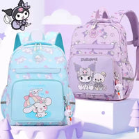 Hello Kitty Cartoon Printed Student School Bag Female Large Capacity Children's Night Reflective Casual Simple Backpack