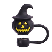 1-19pcs Cartoon 3D Halloween Series Stanley Straw Covers Reusable 10mm Straw Topper Compatible With Dust-Proof Straw Tips Lid 1pcs-09 CHINA