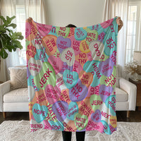 Sarcastic Candy Heart Linen Bedding Set