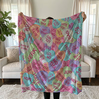 Sarcastic Candy Heart Linen Bedding Set
