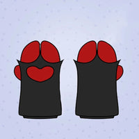 Unisex Cosplay Gloves Cartoon Sheep Hoof Shape Plush Gloves Halloween Mittens Furry Cuffs Gloves for Carnivals Party 9