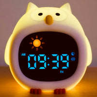 Alarm Clock for Kids Puppy-Shape Toddler Sleep Training Clock Cute Touch Night Light for Children Bedroom Lusy Store