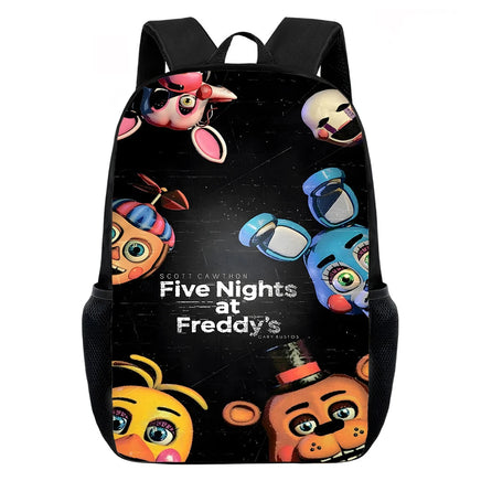 Game F-five N-nights at F-freddy's Child School Backpack with Lunch Bags ,Pencil Bags ,School Bags for Boys Girls XHOO3-SB-0101-A6