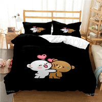 Bubu Dudu Cartoon Bear Panda Duvet Cover Set - Lusy Store 5