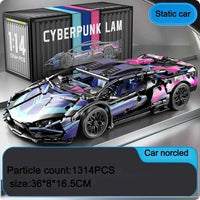 1314 Pcs Remote Control LED Supercar Power Building Blocks Lamp Bricks Speed Racing Sets Toys For Kids Models Gifts CAR 1