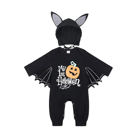 0-24Months Baby Boys Jumpsuits Halloween Costumes Children Halloween Cosplay Party Boy Clothes Long-sleeved Hoodie set3
