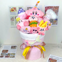 Pink Star Kirby Plush Bouquet Stuffed Plush Flower Bouquet Room Decor Girl Friend Birthday Gifts