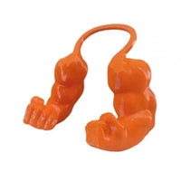 Cat Halloween Costumes 3D Printed Pet Muscle Hanging Arm Creative Cat Dog Dress-Up Prop Cats Accessory Pet Cosplay Muscle Toy Orange