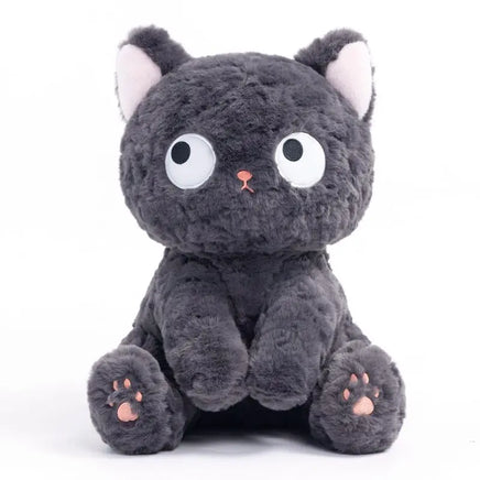 Funny Three Poses Fat Black Cat Plush Stuffed Animals For Boys and Girls Children Gift