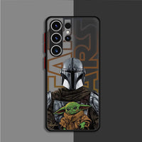 Case for Samsung Galaxy S21 S22 Plus S23 Ultra S9 S24 Ultra S20 FE S10 Lite Hard PC Star Mandalorians W-Wars Shockproof Cover