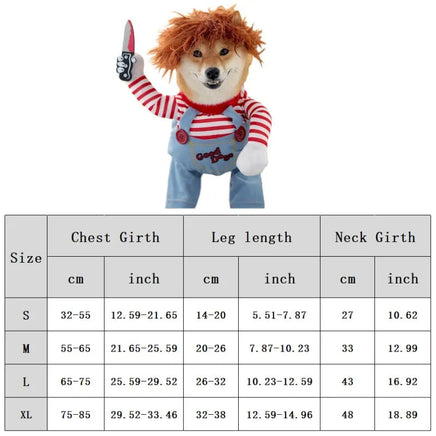 Funny Pet Dog Cosplay Clothes Novelty Puppy Halloween Costumes Sweatshirt Christmas Festival Party Outfit Pet Dress Dog Coat A