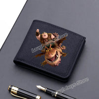 Toothless Canvas Wallet Men Short Folding Purse How To Train Your Dragons Cartoon Card Holder Coin Case Fashion Pocketbook Gift Lusy Store