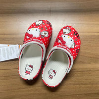 Hello Kitty Hole Sandals adult Slippers Sandals Kawaii Eva Anime Home Beach Shoes Summer Slippers With Accessories Gift Lusy Store